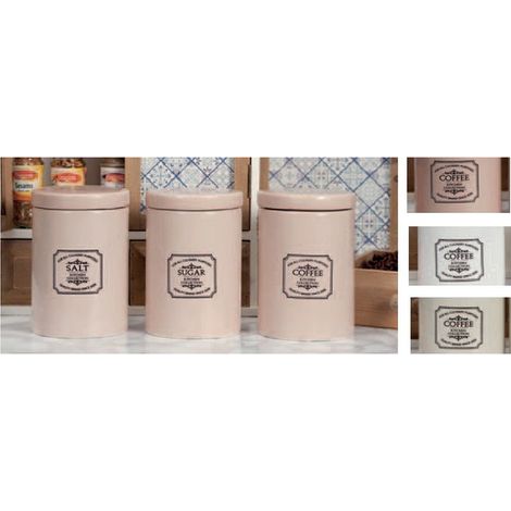 1 Barattolo contenitore da cucina in ceramica theia 9 x 13 cm 3 Colori (1/3)