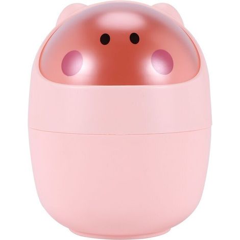 Poubelle De Bureau Mini Corbeille De Nettoyage Baril Creative Petit Bureau Organisateur Rangement Poubelles Poubelle Pour Animaux Conteneur De Serviettes En Papier Rose(Rose)