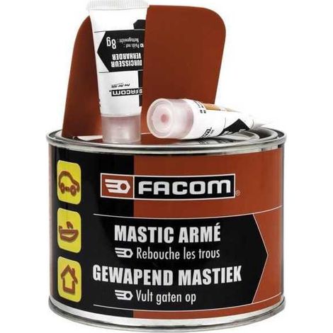 Mastix-Polyester verstärkt 600g Reparatur von Rissen und Löchern in Karosserien - FACOM - Klebt gebrochene Teile und Verbundwerkstoffe (1/3)