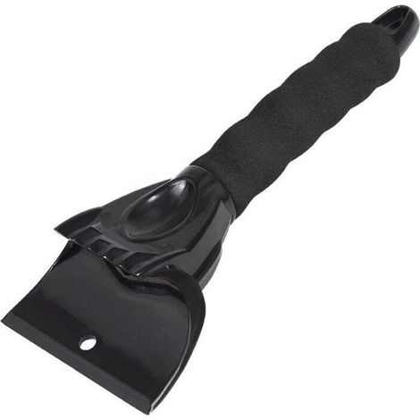 Grattoir à Glace pour Voiture, 2Pcs Grattoirs à Neige Voiture Plastique Glace Gratte avec Poignée Antidérapant raclette pour Fenêtre, Verre, Porte de Douche, Pare-Brise de Voiture, Noir (1/4)