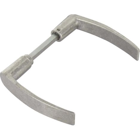 Bastón doble de aluminio con cerradura en superficie, alcance 7