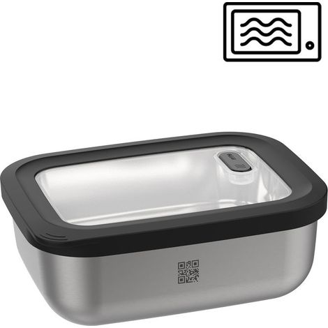 Gefu G-12776 Provido Contenitore per alimenti 2.6 l Acciaio inossidabile ermetico microonde e congelatore colore Srebrzysty