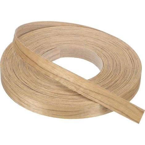 Edge Banding 30 m x 19 mm, Edge Band, Furniture Masking of Pre-Glued Wood, Veneer Flexible Hot-Melt Plywood for Restoration Edges, Cabinets, Shelving Panels, Sapwood (1/5)