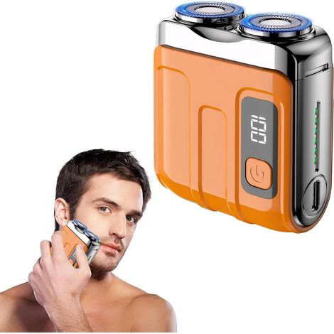 2025 Mini Portable Electric Shaver IPX7 Waterproof Multifunction Men Deep Cleaning Capsule Shaver (1/5)