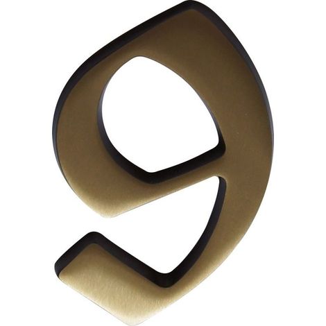 Alpertec Hausnummer 9 Bronze Hausnummern Hausnummerschild