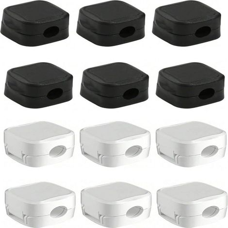 Magnetischer Kabelorganizer, magnetische Kabelclips, leichtgängige und verstellbare Kabelclips für Ladekabel, Nachttisch, Schreibtisch, Telefon, Auto, Wand, Büro (weiß, 6 Stück) (1/5)