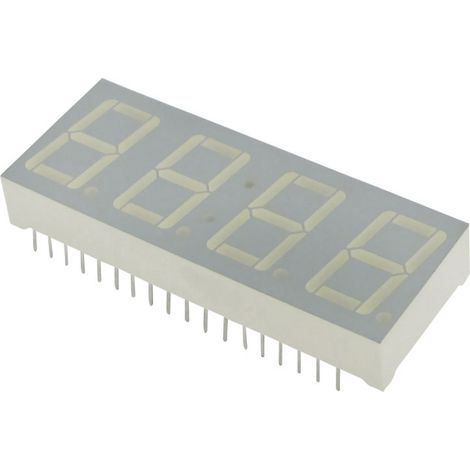 Kingbright 7-Segment-Anzeige Rot (High Efficiency Red)  14 mm 2 V Ziffernanzahl: 4 CA56-11EWA