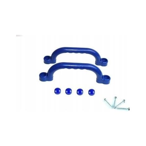 Poignées en plastique 25 cm pour votre aire de jeux 2 bleues (1/3)