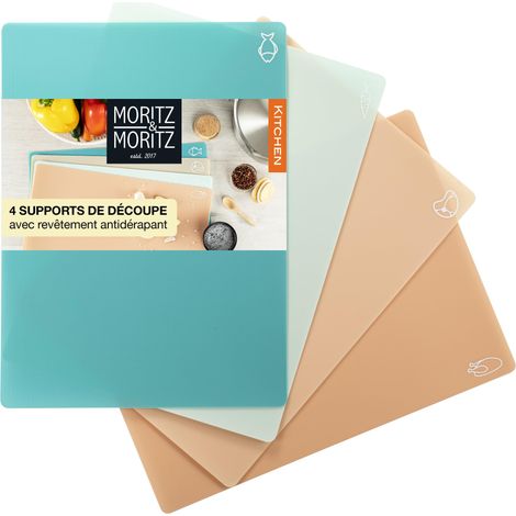 4x Planche a Decouper Souple - 28 x 38 cm – Planche à découper plastique pour un Travail Rapide – Set Planche à découper flexible - Planche cuisine - Planches à découper set (1/5)