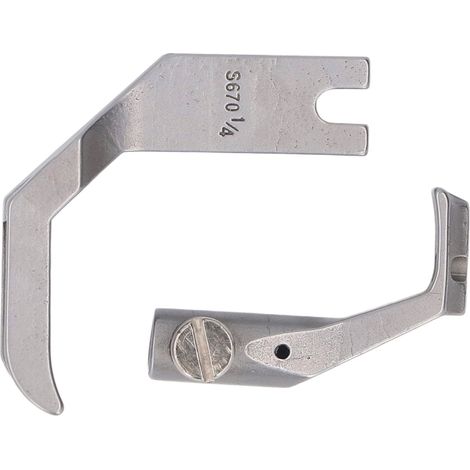 Pied presseur 1/4 acier inoxydable pour Durkopp Adler 267 269 modèles S670 S671 grand et petit lot de 2 pièces robustes (1/5)