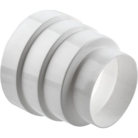 Universal 80mm-120mm PP Reducer for Ventilation Systems Pipeline Interface Reducer Round Pipe Adapter PVC Reducer for Exhaust Pipe (1/5)