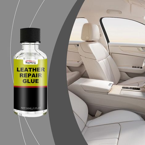 Liquide réparateur pour cuir automobile : répare les rayures et les craquelures, redonne de l’éclat et protège le cuir de l’usure (30 ml). (1/5)