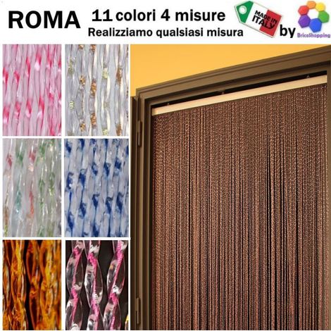 MOSCHIERA ZANZARIERA ROMA TENDA USCIO MADE IN ITALY VARI COLORI E MISURE - Misura: 120x230h - Colore .: Giallo (11) (1/5)