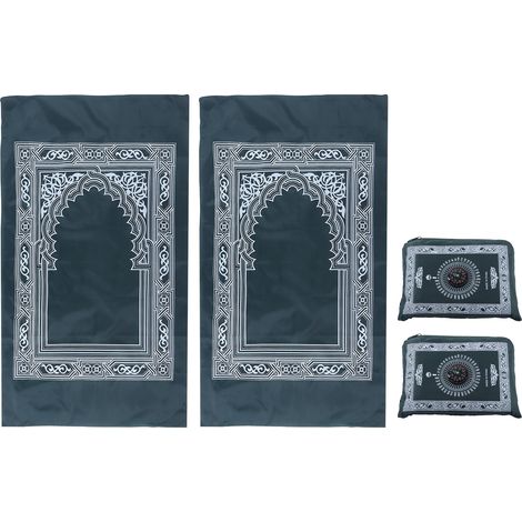 2 tapis de prière portables, imperméables et coupe-vent, matériau haut de gamme, durabilité maximale, pour voyage (1/5)