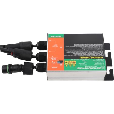 Onduleur solaire MPPT à raccordement réseau 150W 120VAC, micro-onduleur pur sinus en alliage d'aluminium (1/5)
