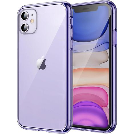Schutzhülle für iPhone 11 (6,1 Zoll) transparent, dunkellila, kratzfest (1/5)