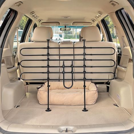 Caisse de transport pour animaux réglable de 85 à 135 cm negro (1/5)