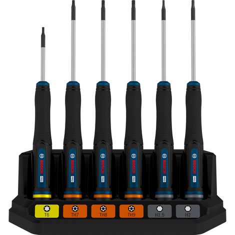 Bosch PRO Hand Tool - Screwdriver PRO Precision Screwdriver Set TX/TH/H, 6 pcs 1600A039PM (1/5)