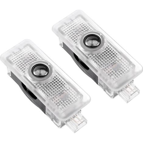 Projecteur De Porte - Lumière D’ambiance À LED Avec Lentille En Verre Nano - Pour Installation Sur Seuil De Porte Automobile - Par 2 (1/5)