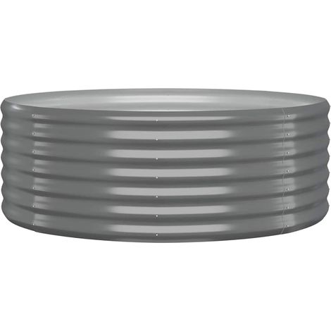 Maison Exclusive - Jardinera arriate acero galvanizado gris 100x1 (1/4)