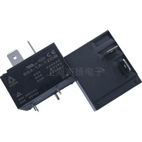 High power relay 953-1A-12DB 12VDC 30A, new and original Taiwanese Hsin-Ta, for air conditioner/water heater.
