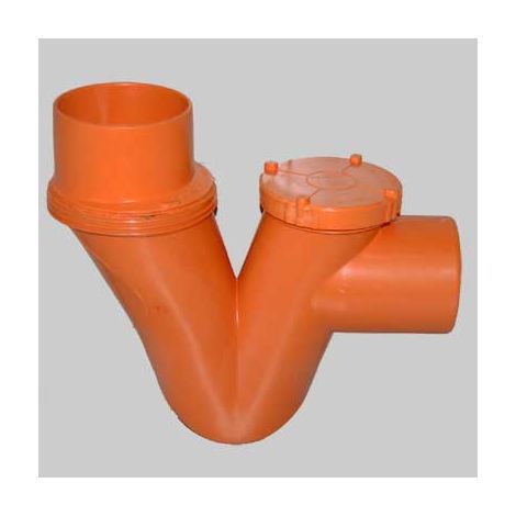 SIFONE ORRIZZONTALE/VERTICALE 1 TAPPO  Ø 125     MADE IN ITALY