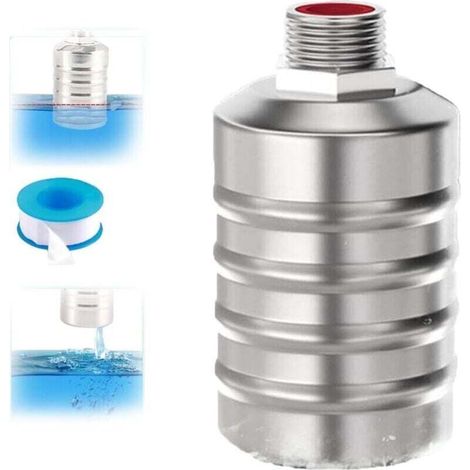Valvola dell'acqua, acciaio inox 304, controllo automatico del livello dell'acqua, valvola flottante / modello interno corrugato a 4 punti (ingresso acqua superiore) - Crezuo
