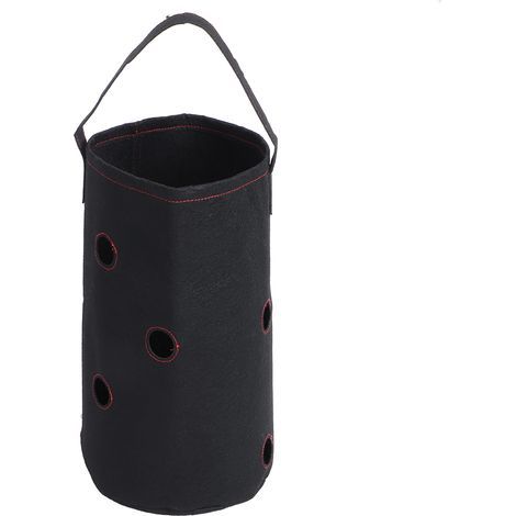 Wasserdichter und atmungsaktiver Filz-Pflanzbeutel für Erdbeeren und Gemüse, Pflanztöpfe im Taschenformat, Behälter mit runden Löchern (1/5)