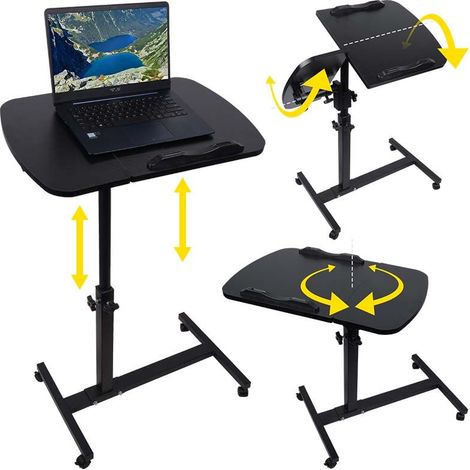 Table de chevet réglable NN D2 sur roulettes pour ordinateur portable (1/5)