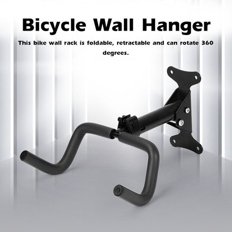 Cintre mural de vélo de montagne, support de suspension à Double crochet, présentoir télescopique pliable, rangement pliable (1/5)