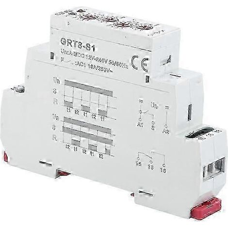 Relais temporisé asymétrique SPDT 16A AC/DC 12V-240V GRT8-S1 (1/5)
