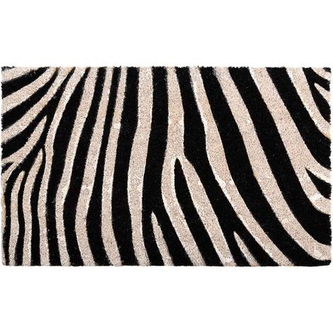 Felpudo de coco estampado zebra impreso 45x75