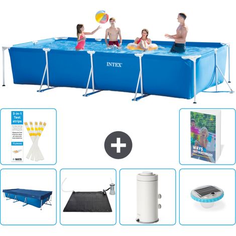 Rechteckiger Frame Pool - 450x220x84 cm - 7-teilig S76