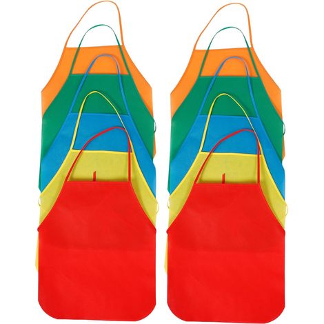 40 Pièces Tablier De Bricolage Pour Enfants Tabliers Non Tissés er Décoratif Pour Enfants ers Pour er De Peinture Multifonction ers De Cuisine Tissu (1/5)