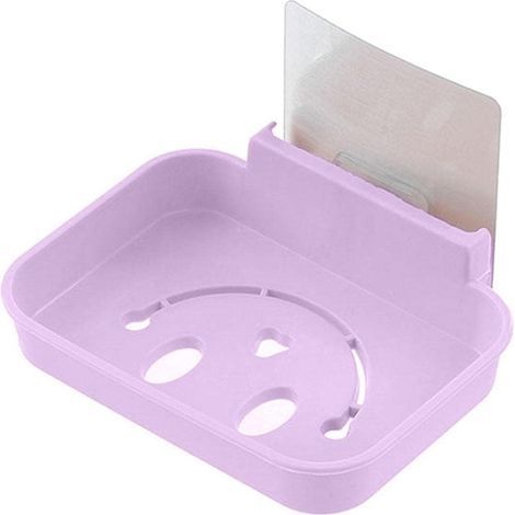 Savon Porte-Savon Porte-Vaisselle avec Douche Mural adhésif Savon Porte-éponge pour Salle de Bains Cuisine Non Forage Plastique (1/5)