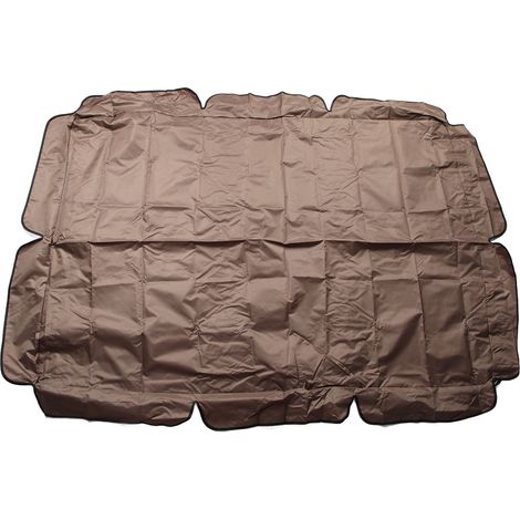 Housse de remplacement pour balançoire extérieure imperméable en Oxford 420D argenté, auvent pour fauteuil balançoire pour jardin terrasse café (1/5)