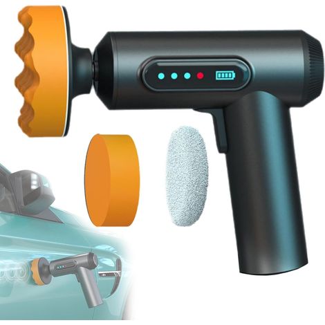 Für Elektroauto-Polierset, 2000-mAh-Akku-Poliergerät, 50000 U/min, tragbares Autofenster-Polier- und Kratzerreparaturwerkzeug