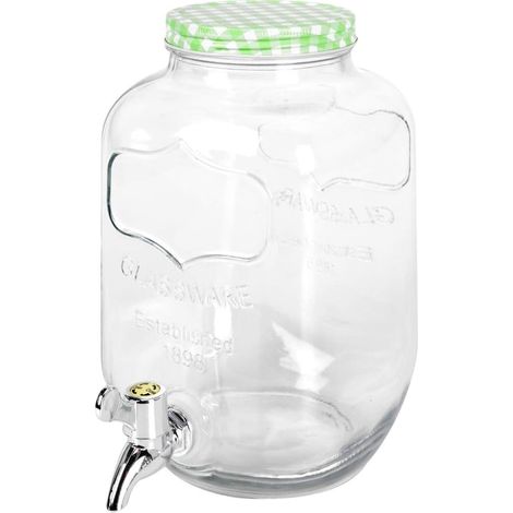 Tarro vidrio grifo 4 l tapa vichy surtido (1/3)