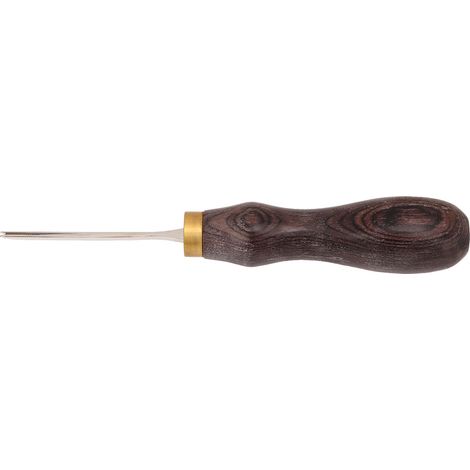 Couteau à effiler le cuir de style français en ébène, affûteur de cuir, grattoir à cuir, outil de sculpture sur cuir, coupe-bordures de cuir à faire soi-même, n° 2, 0,7 (1/5)