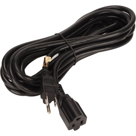 Câble d'alimentation robuste à 3 broches, calibre 16 AWG, pour téléviseur HD et ordinateur (prise américaine, 125 V, 5 m), compatible avec les prises NEMA 5-15P et 5-15R. (1/5)
