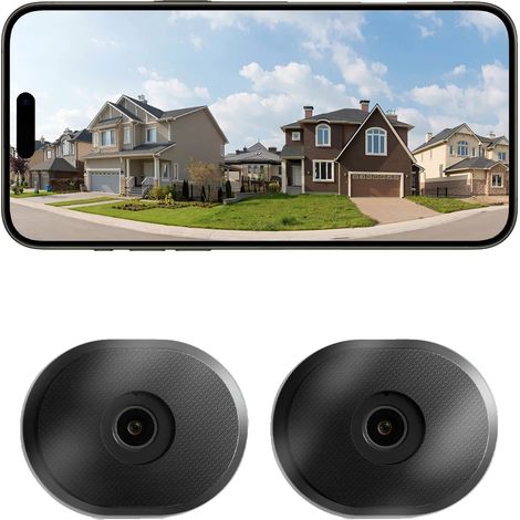 Cámara de seguridad, visión nocturna a todo color, detección por IA, C680-2PACK (1/2)