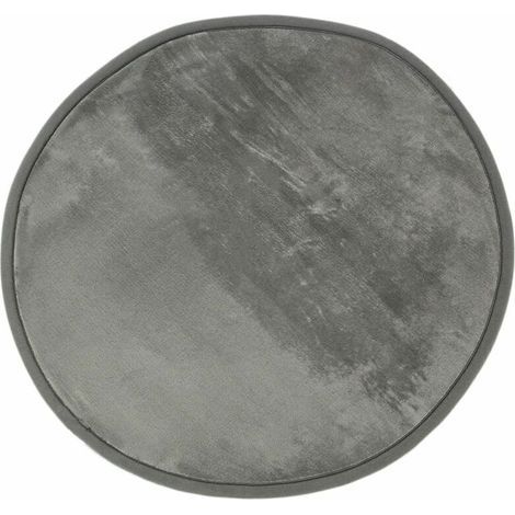 - Tapis salon rond extra-doux gris diam.60 (1/5)