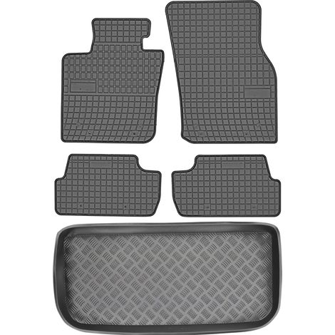 Ensemble de tapis de sol en caoutchouc pour Mini One Cooper III Hatchback (à partir de 2013) + tapis de coffre