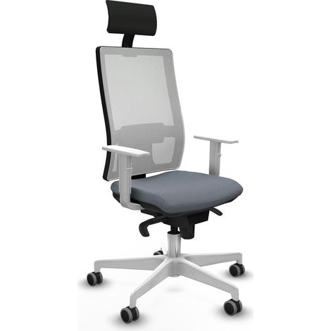 Piqueras y Crespo Chaise Ergonomique Moderne Gris Blanc (1/3)