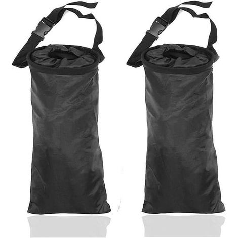 Sac Poubelle Voiture 2 Pièces Étanche Anti-Fuite, Corbeille à Déchets Suspendue pour Siège Arrière, Lavable et Résistante, Accessoire Auto Pratique (1/3)