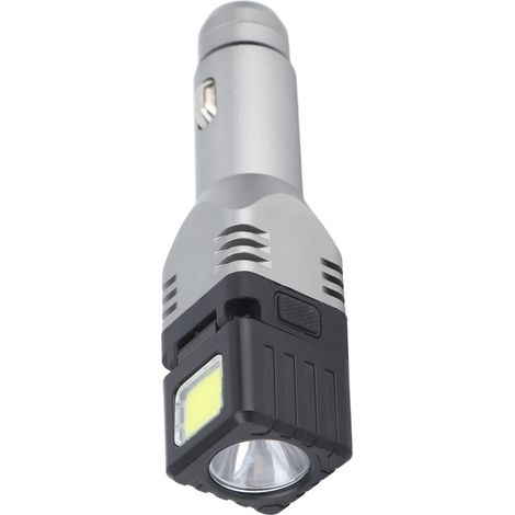 Wiederaufladbare Autotaschenlampe mit zwei Lichtquellen, ultrahelle Mini-Taschenlampe für Notfälle, mit einer einzigen Lichtquelle. (1/4)