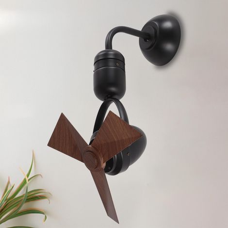 Ventilateur Mural 36 cm avec Télécommande, Mini Ventilateur de Plafond Oscillant, Moteur DC, Grand Débit d'Air pour Cuisine, Bureau et Couloir (1/5)