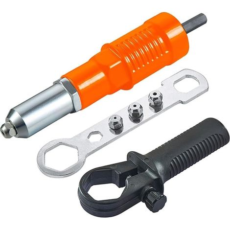 Riveter Adapter Kit for Electric Drill Riveting Tool with Nut Insert Hand DIY Accessory (1/5)