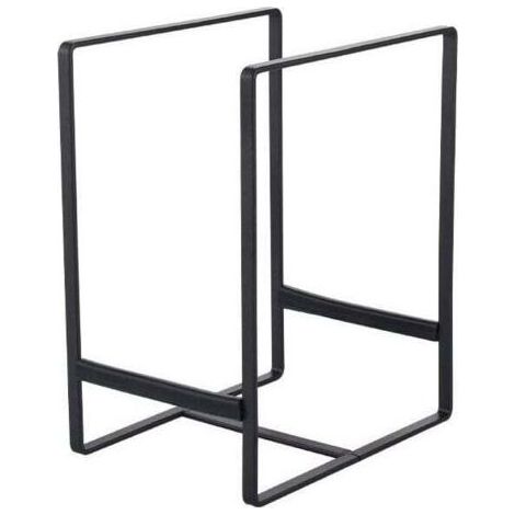 Noir(L) 2 Pièces Égouttoir à Vaisselle Multifonction Support à Assiette Métal Range Couvercle avec Poignée Portable Egoutoire Vaisselle Cuisine pour Assiettes Casseroles Couvercles (1/5)