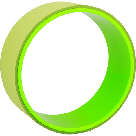 Pilates Sport Wheel PC éponge dos rouleau civière courbure pour l'étirement et la flexibilité vert (1/5)